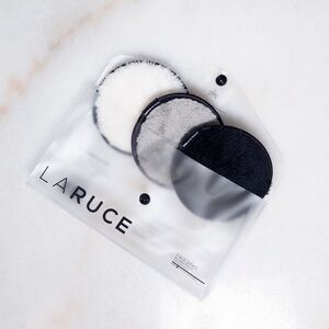 LARUCE Face Disks Reusable Washable Makeup Remover Pads Wipes Set of Three NEW